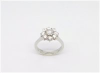 Anillo Lorenza Gioielli Mujer Centrale Con Contorno in Oro Diamante 0.82 Ct 803248-14 - 803248-14